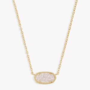 🌟Kendra Scott Elisa Necklace in White and Yellow Gold